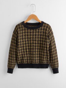 Áo len nữ Sọc ca rô Giải trí - Nhiều màu - Xem 1