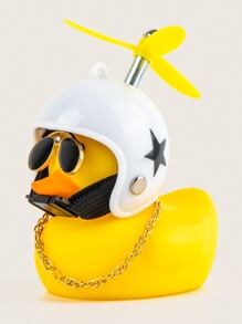 Adorno de coche de pato - Amarillo - Ver 1