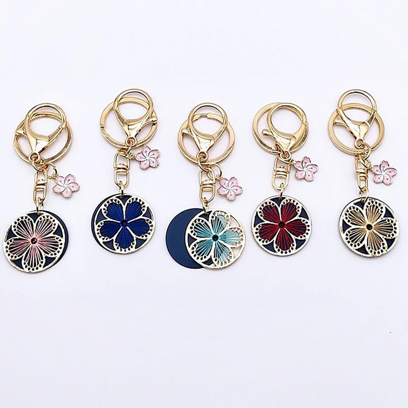 

1pc Random Flower Pendant Keychain, Multicolor