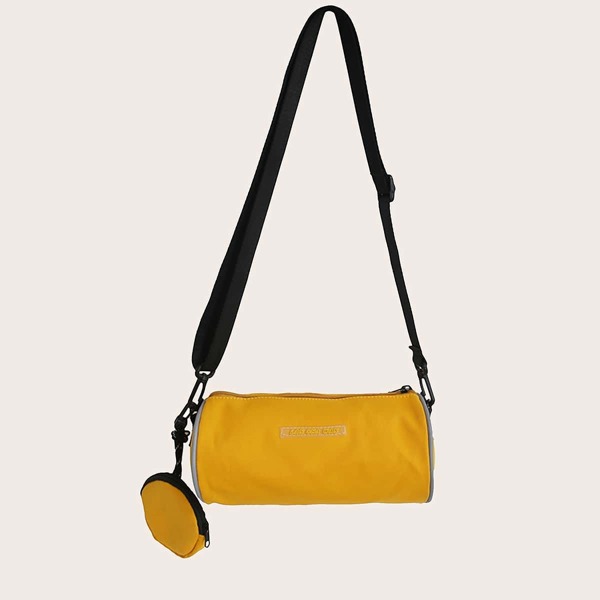 

Minimalist Crossbody Bag With Coin Case, Yellow