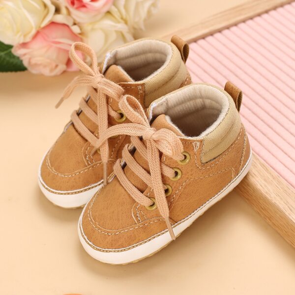 

Baby Boy Lace-up Front Sneakers, Camel