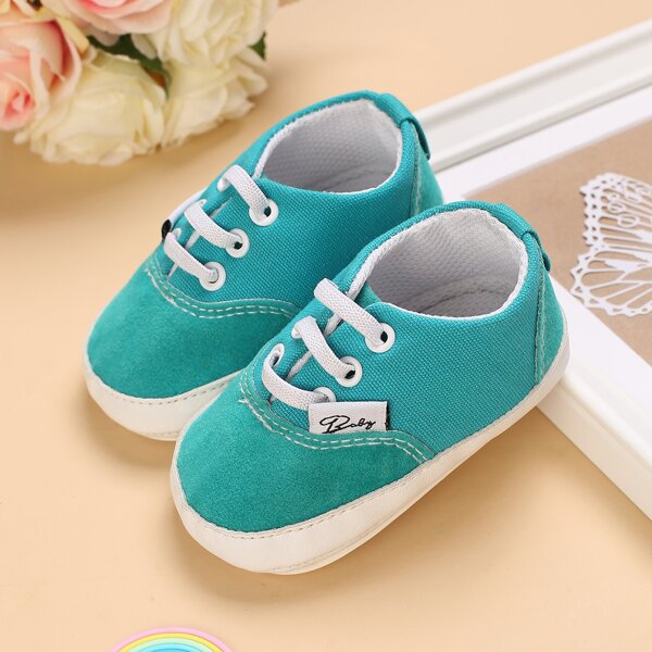 

Baby Boy Lace-up Front Sneakers, Cadet blue