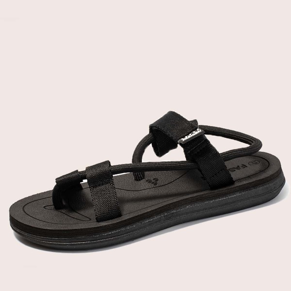 

Men Slingback Thong Sandals, Black