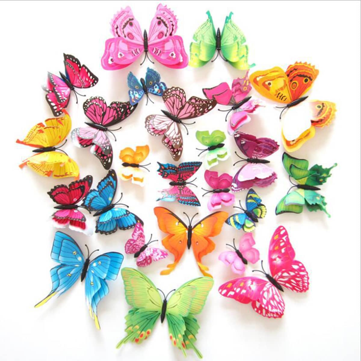 

12pcs Random Butterfly Wall Sticker, Multicolor