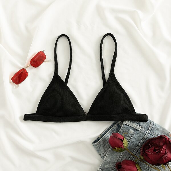 

Triangle Bikini Top, Black