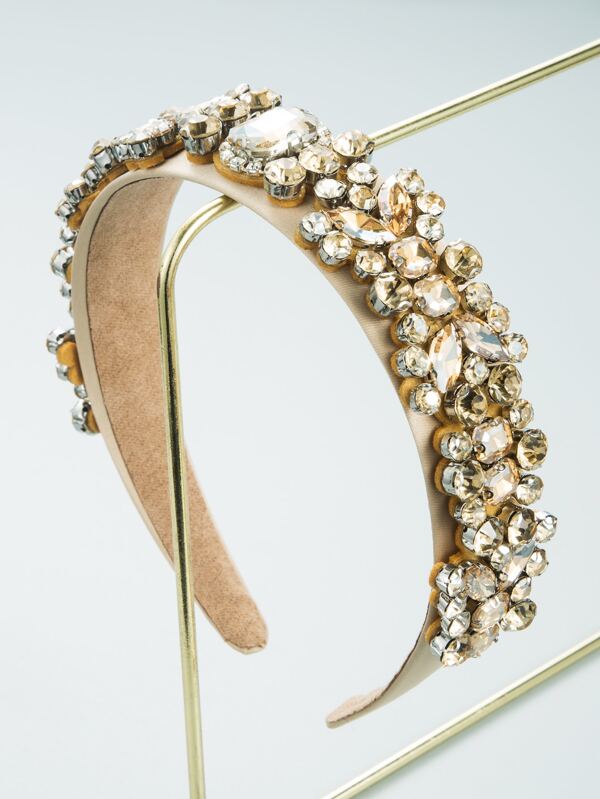 Diadema con decoración de strass, tiaras reales, diademas, aros para el cabello, accesorios para el cabello, accesorios para la cabeza, para verano, vacaciones, viajes