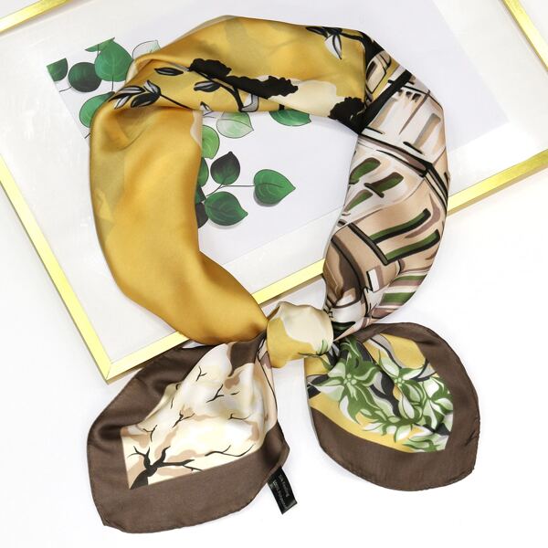 

Tree Print Scarf, Yellow