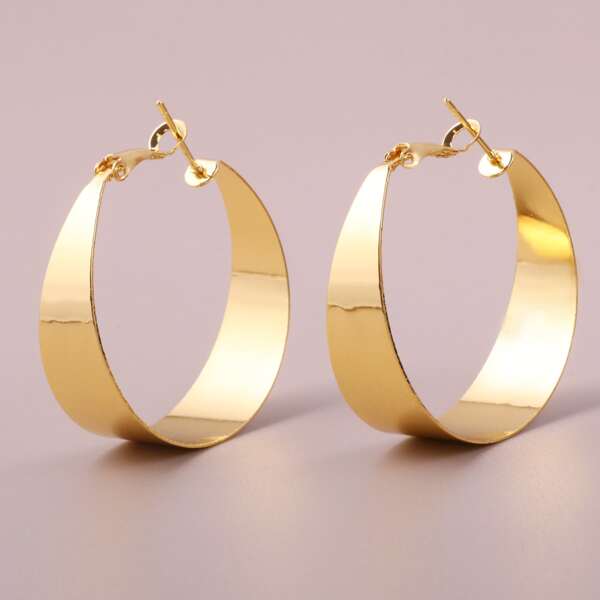 

Simple Hoop Earrings, Gold