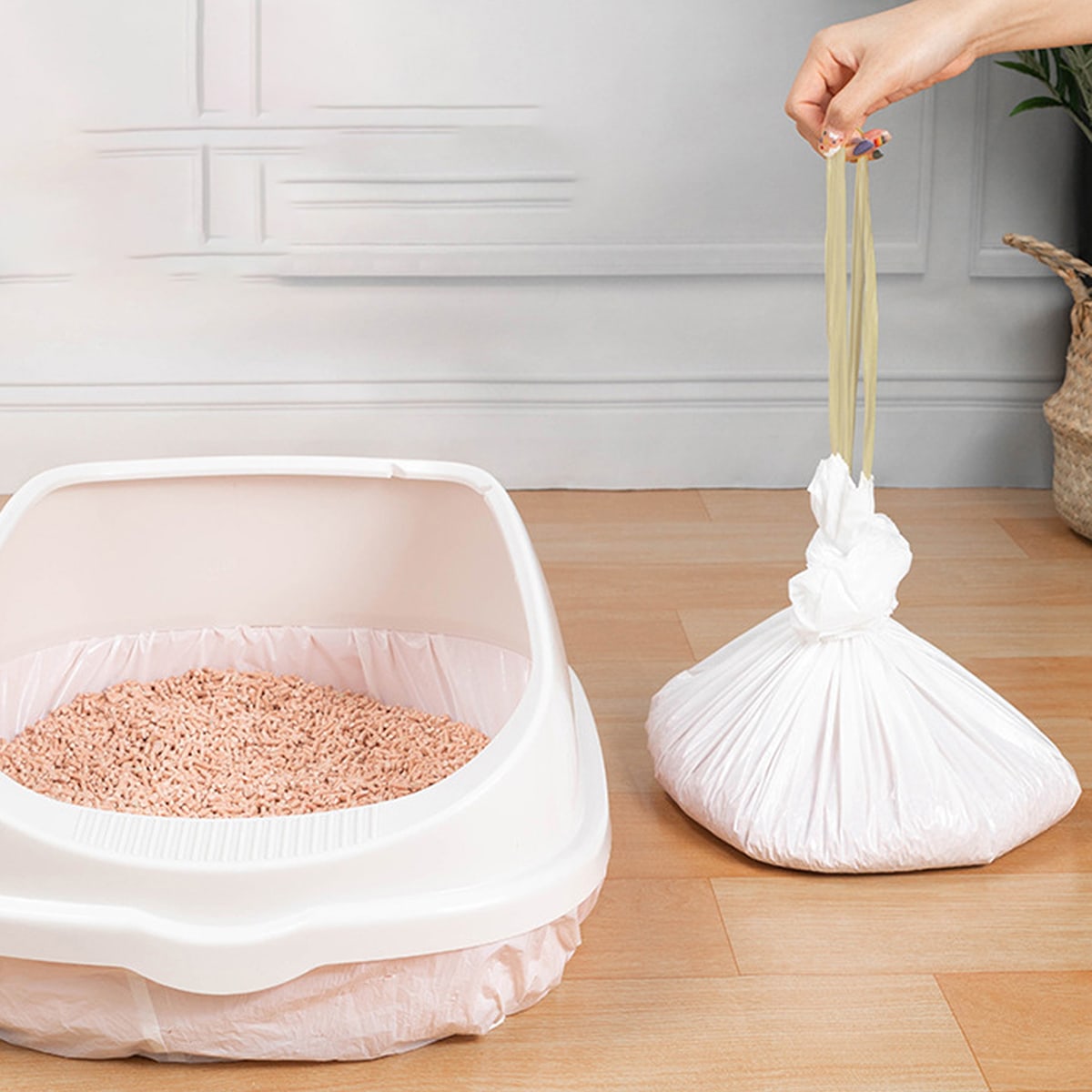 SHEIN 7pcs Cat Litter Bag