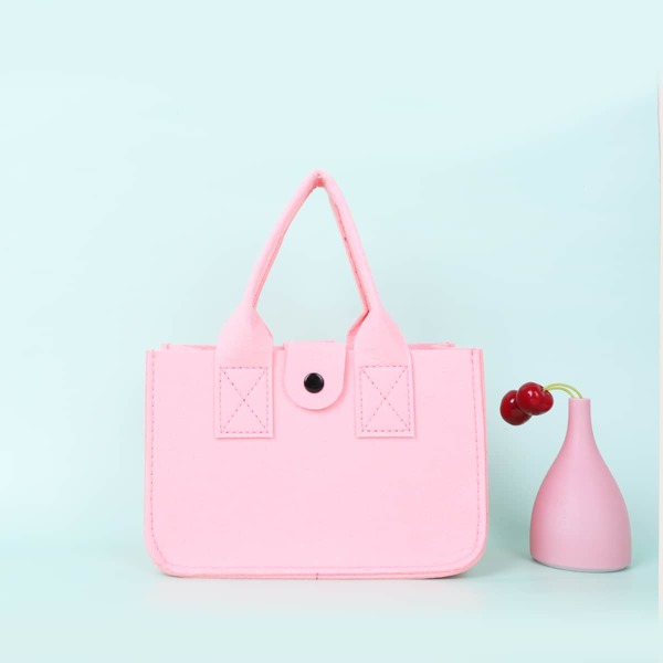 

Girls Minimalist Satchel Bag, Pink