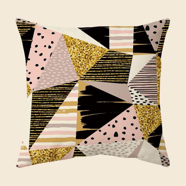 

Geometric Pattern Cushion Cover Without Filler, Multicolor