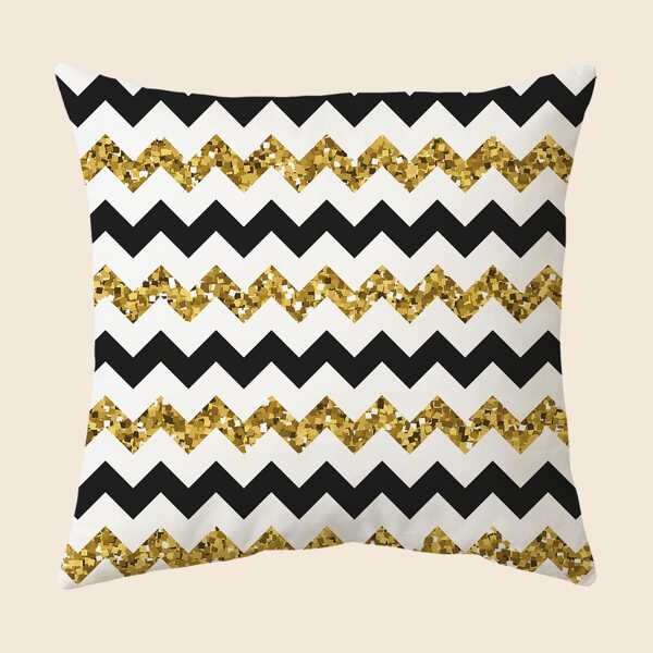 

Chevron Pattern Cushion Cover Without Filler, Multicolor