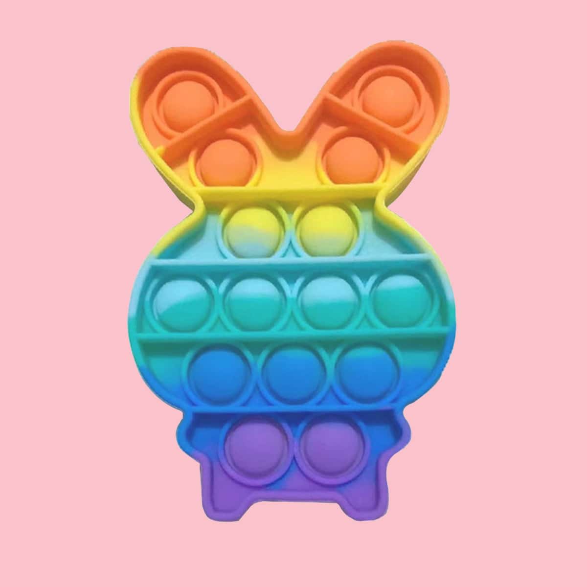 

1pc Rabbit Stress Relief Bubble Toy, Multicolor