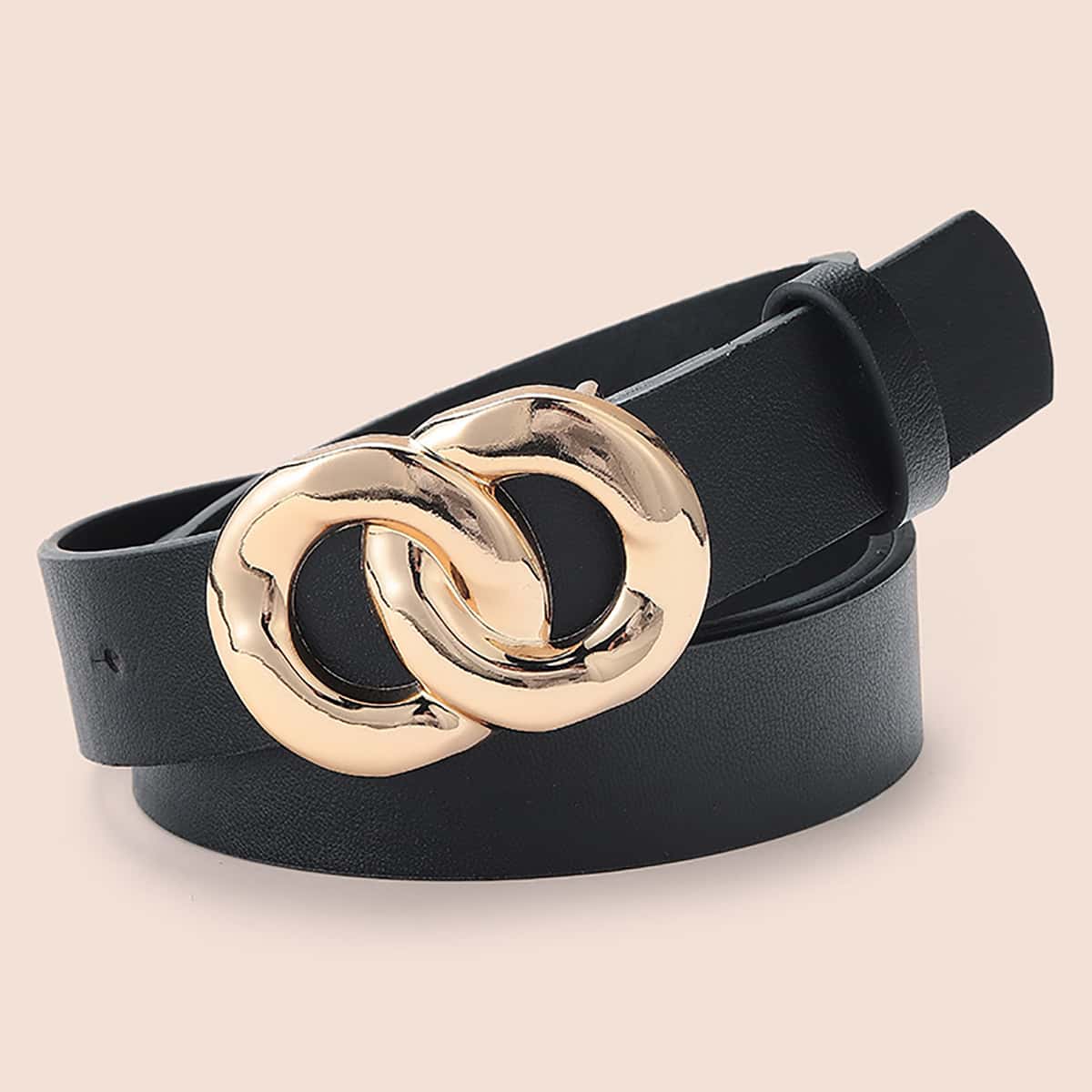 

Ring Buckle Belt, Black