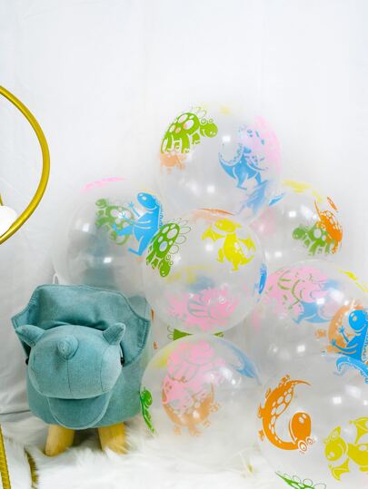10 Stücke Ballon mit Dinosaurier Muster