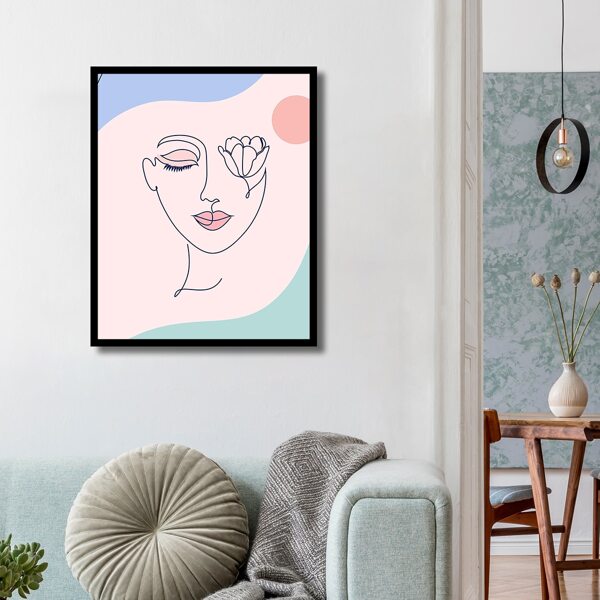 

Abstract Face Print Diamond Painting Without Frame, Multicolor