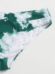 Plus Size Tie Dye Bikini Set Summer Beach - Multicolor - View 3