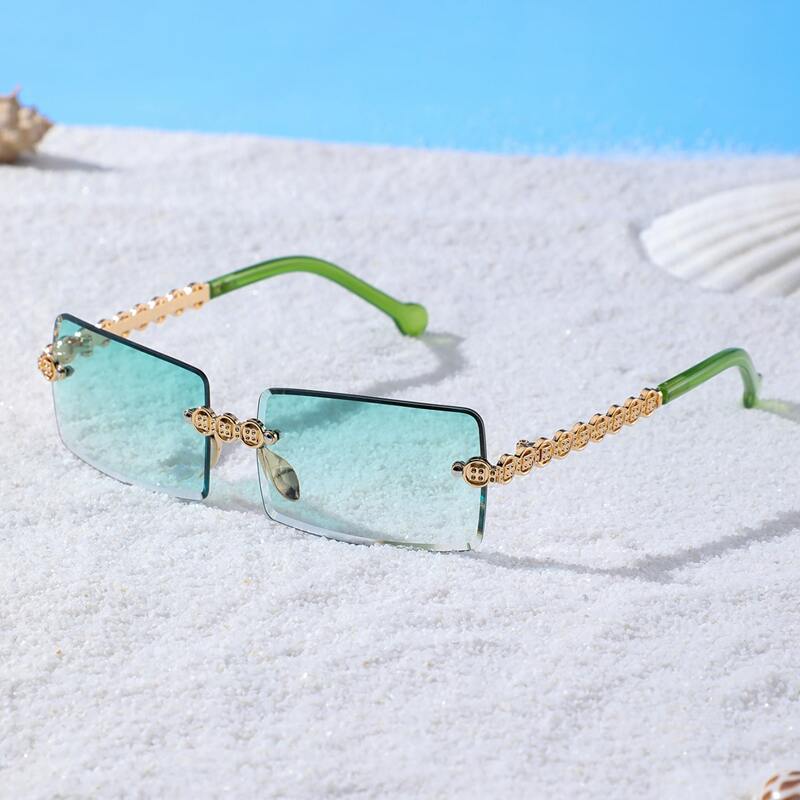 

Tinted Lens Rimless Sunglasses