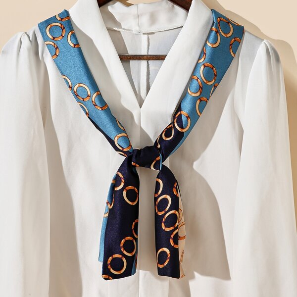 

Round Pattern Scarf, Multicolor
