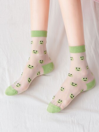 卡通圖案圓襪