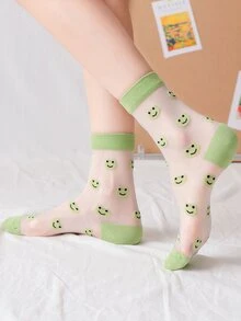 Vớ thuyền viên đồ họa hoạt hình - màu xanh lá - Xem 2
