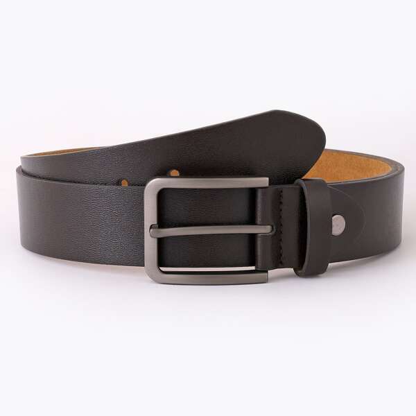 

Men PU Buckle Belt, Brown