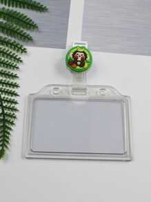 Cartoon Monkey ID Badge Holder - Multicolor - View 1