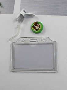 Cartoon Monkey ID Badge Holder - Multicolor - View 3