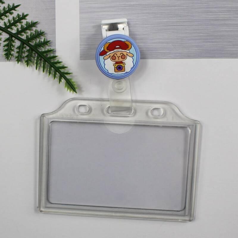 

Cartoon Sheep ID Badge Holder, Multicolor