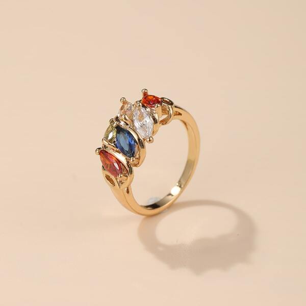 

Zircon Decor Ring, Multicolor
