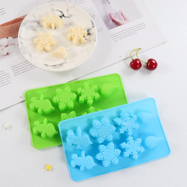 

1pc Snowflake Design Random Mold, Multicolor