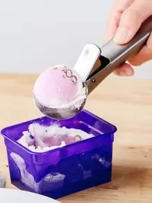1 Máy Tính Thép Không Gỉ Gáo Kem, Kép Kem Bóng Muỗng, Kem Trái Cây Muỗng, Bóng Muỗng - Bạc - Xem 1