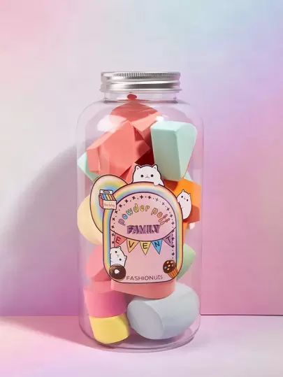 22 大容量多功能美妆蛋安装套装 多功能底妆遮瑕修容腮红混合海绵粉扑，价格实惠，圣诞礼物，化妆品，化妆工具，便宜货，礼物，女士礼物，圣诞礼物