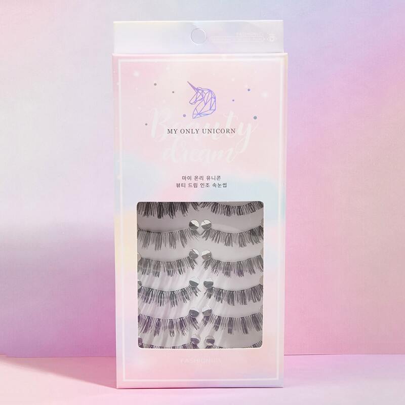 

10pairs Volumized Fake Eyelashes, Black