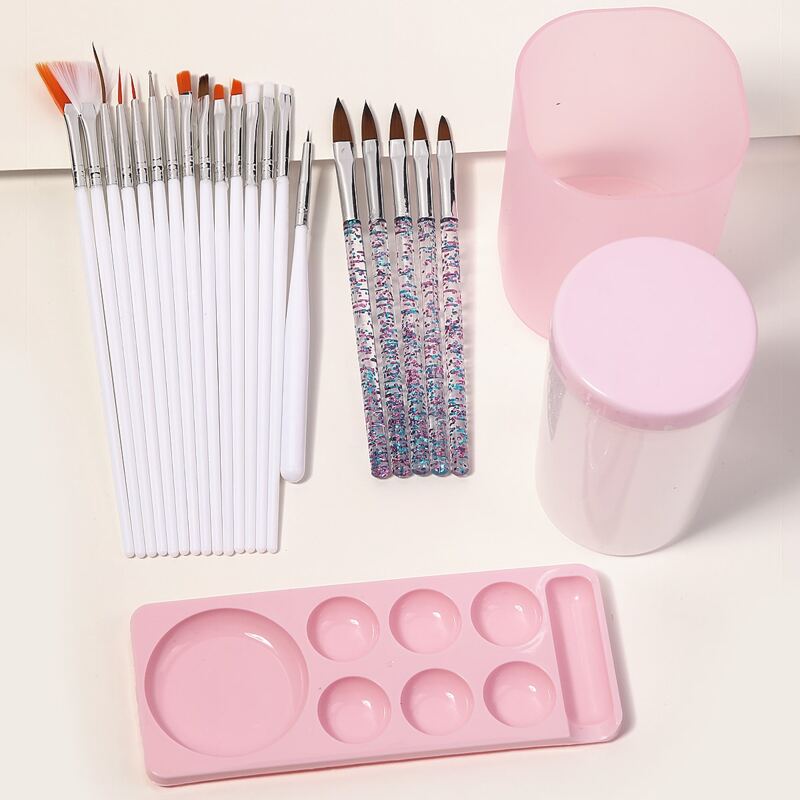 

23pcs Nail Art Tool Set, Multicolor