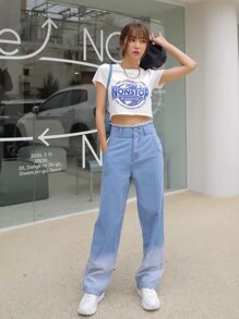 DAZY Quần jean Ombre - Rửa nhẹ - Xem 3
