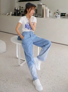 DAZY Quần jean Ombre - Rửa nhẹ - Xem 8