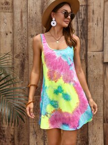 Soleia 紮染背心連衣裙 - 彩色 - 查看 3