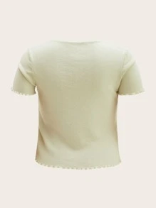 áo đan kích thước lớn Dây kéo màu trơn Giải trí - Màu be - Xem 2