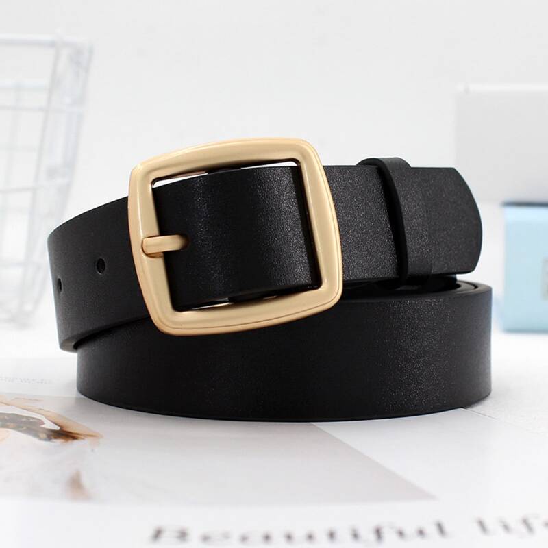 

Square Buckle Belt, Black