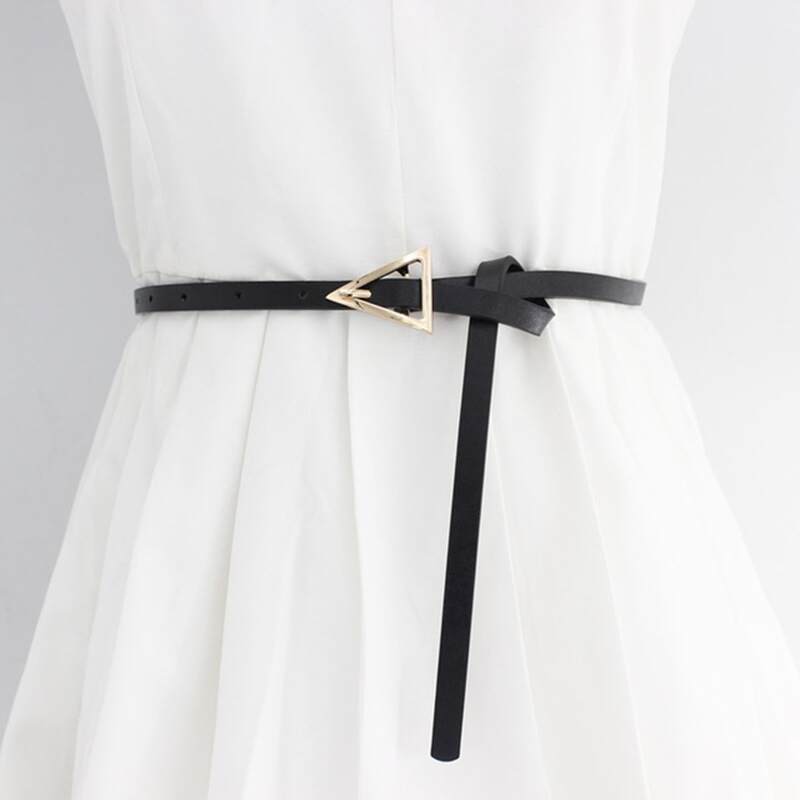 

Triangle Buckle Belt, Black