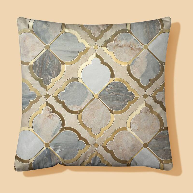 

Geometric Pattern Cushion Cover Without Filler, Multicolor