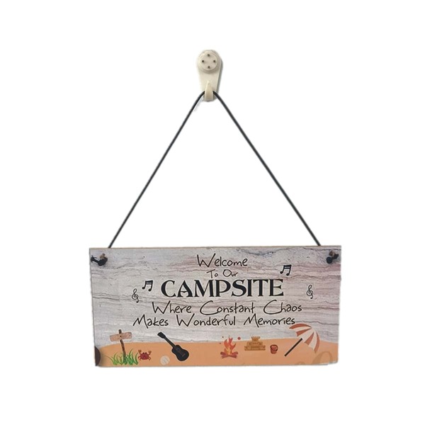 

Slogan Graphic Wooden Wall Hanging, Multicolor