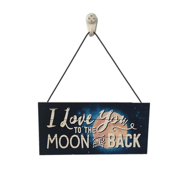 

Slogan Graphic Wooden Wall Hanging, Multicolor