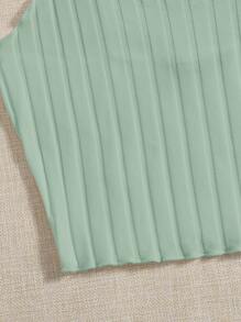 Muchica Lettuce Trim Cami Top - Mint Green - View 3