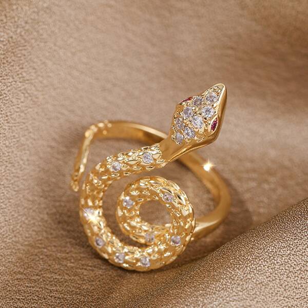 

Zircon Decor Ring, Gold