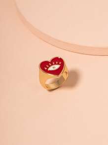 Herzförmiger Ring, Valentinstag, Muttertag, Geschenk für Mütter