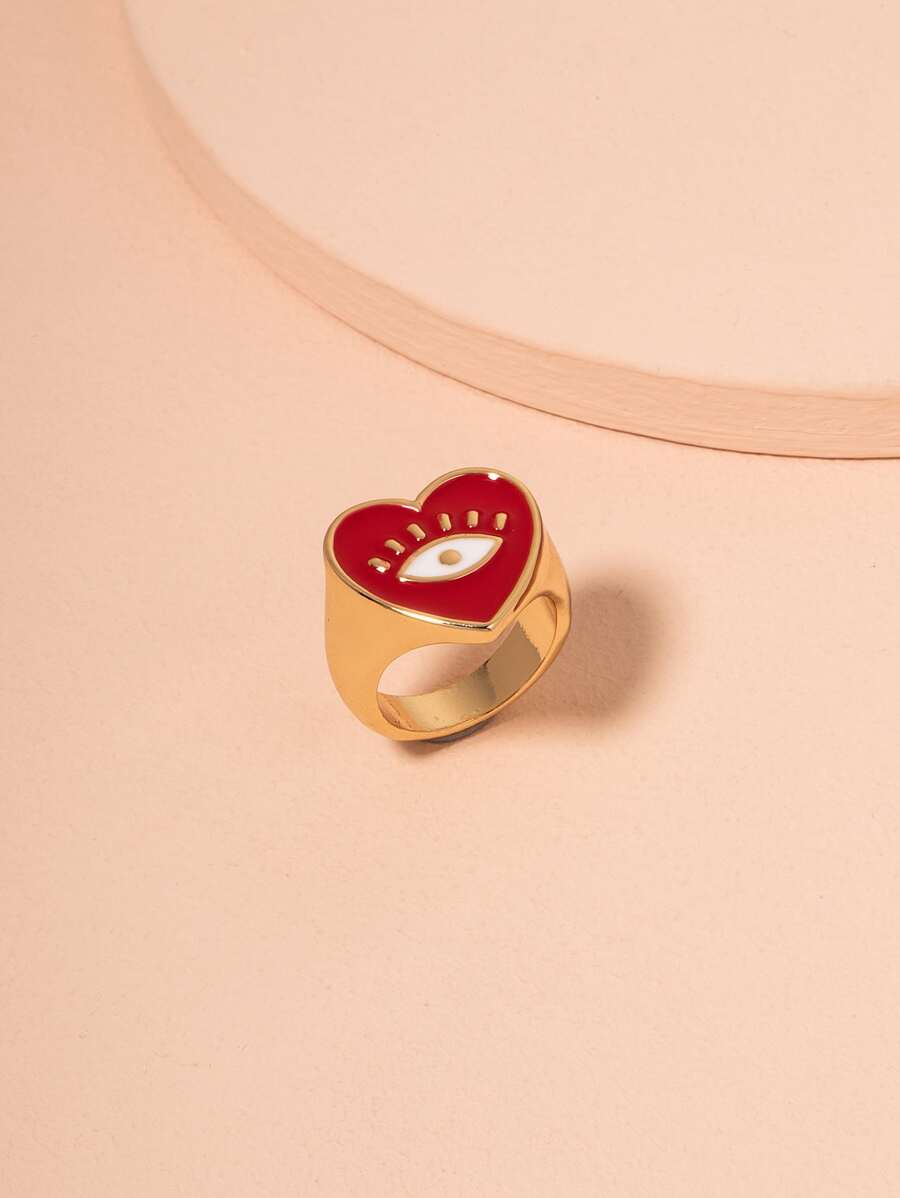 Herzförmiger Ring, Valentinstag, Muttertag, Geschenk für Mütter