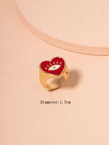 Herzförmiger Ring, Valentinstag, Muttertag, Geschenk für Mütter