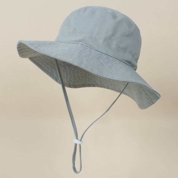 

Toddler Boys Solid Bucket Hat, Grey
